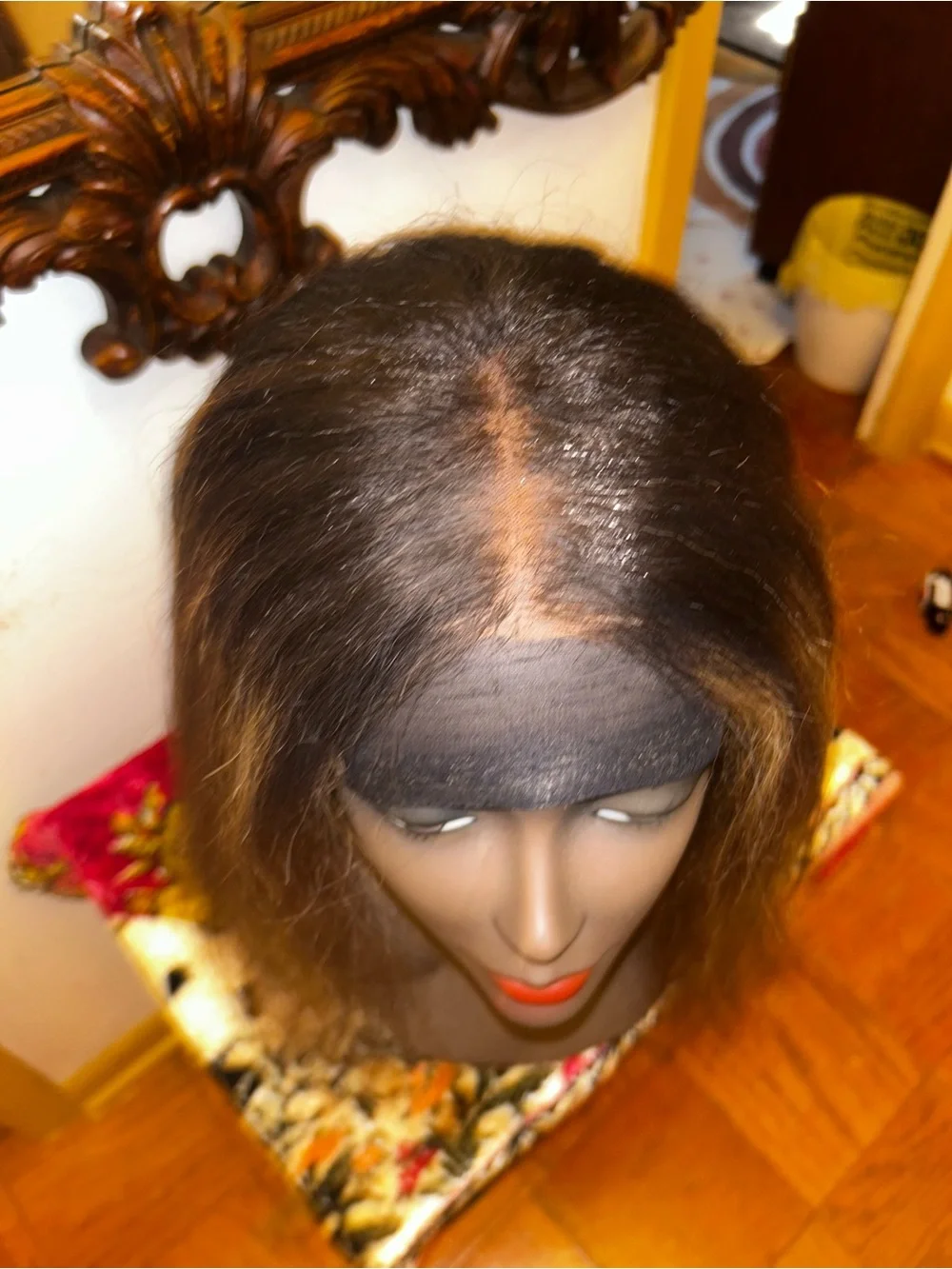 Brown Shoulder-Length Lace Front Wig
